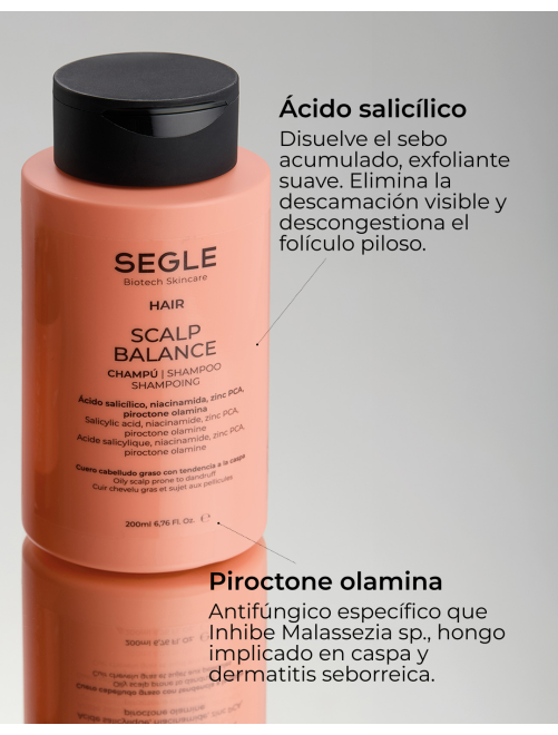 Champú Scalp Balance - Champú anticaspa para cabello graso |